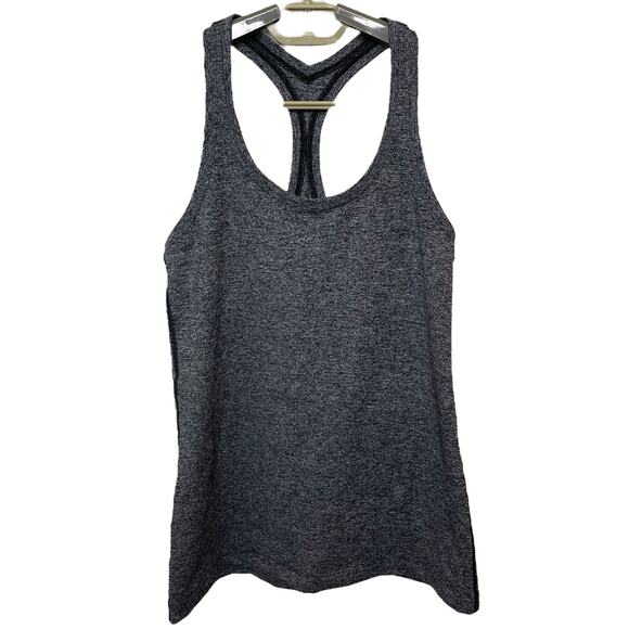 Lululemon Tops - Lululemon Heathered Gray Racerback Tank Top Athletic Running Women’s Size 2